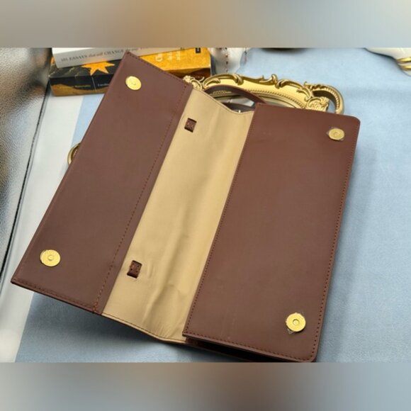 🆕 OROTON 🧿 NWOT Evelyn Baguette Bag, Rustic Brown - Picture 11 of 16